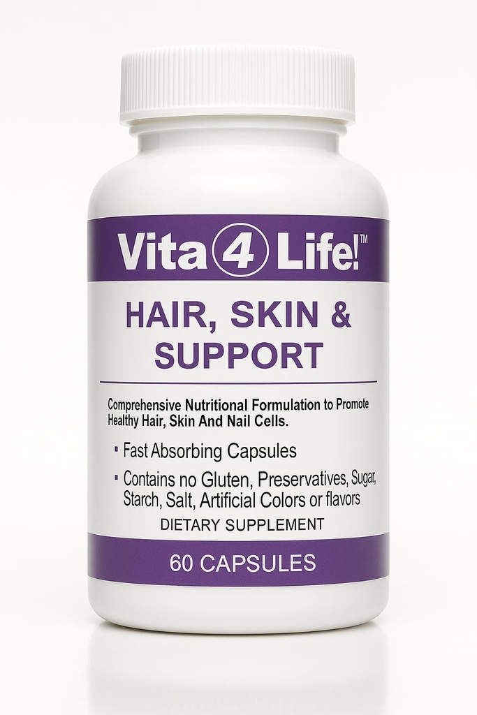Vita4Life!® Biotin 2000mcg + MSM Hair Growth Vitaminen voor vrouwen en mannen 