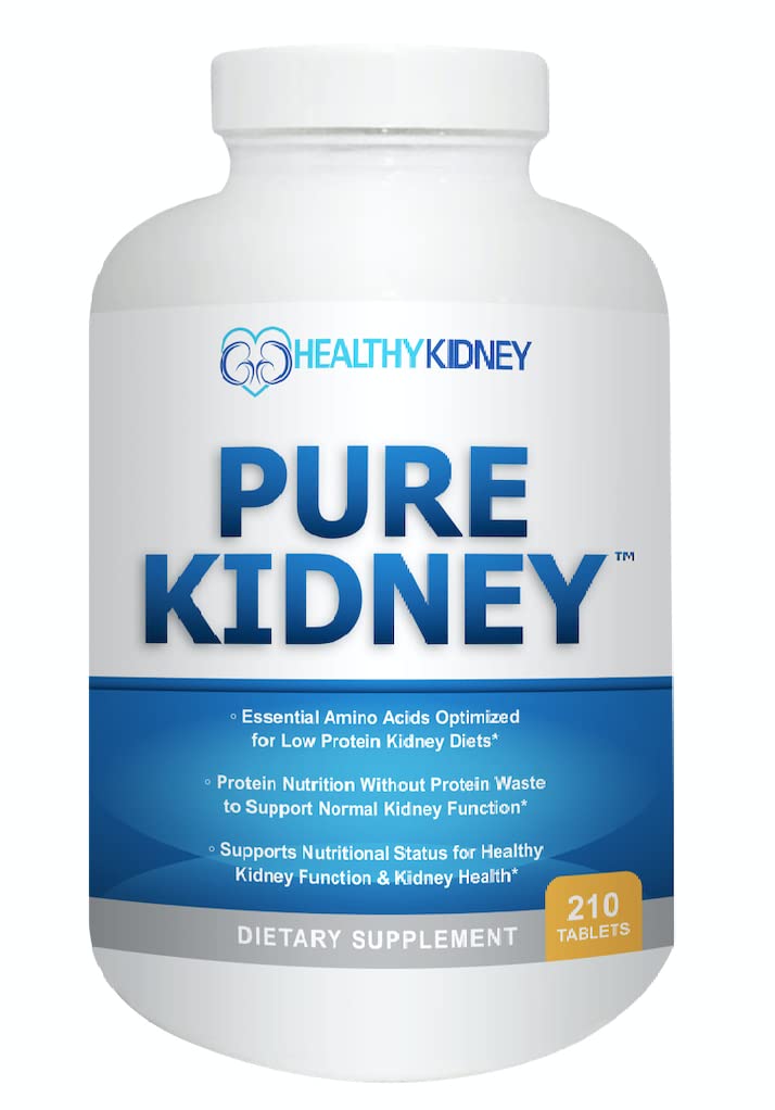 Pure Nier Gezondheid Supplement en Renale Diet Cookbook voor Verjonging, Low Protein Dieet en Nier Supplement. Nier dieet boek niersupplement 210 pillen
