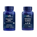Life Extension Curcumin Elite Turmeric Extract, bevordert een gezonde ontstekingsreactie & vitamine D en K met Sea-jodium, vitamine D3, vitamine K1 en K2