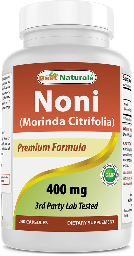 Best Naturals Noni 400 mg 240 capsules