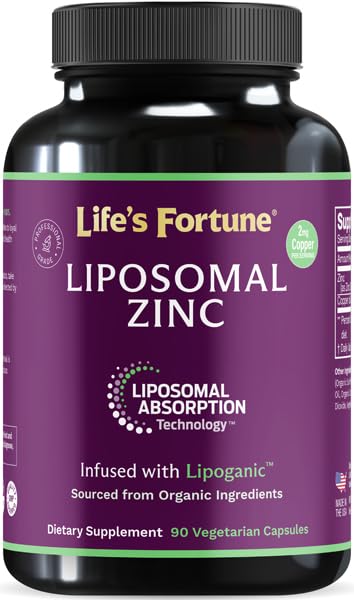 Liposomale Pure Zink Picolinaat Supplement met koper, Immuun Ondersteuning, Metabolisme, en huidgezondheid Hoge potentie, voor volwassenen Mannen en vrouwen 