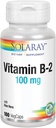 SOLARAY Vitamine B-2 Riboflavine 100 mg met Aloe Vera Gezond energiemetabolisme, huid, haar en nagels 100 CT