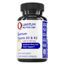 Quantum Nutrition Labs Vitamine D3 en K2 Supplement - Bone & Heart Health Support for Women & Men, 5000 IE, Vegan Vitamins, maakt Calcium Absorptie, Glutenvrije - 30 Plant Based Capsules