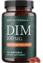 DIM Supplement 100 mg Estrogeen Balance for Women & Men Diindolylmethaan for Hormone Balance, Hormonal Acne, Menopauze & Antioxidant Support 
