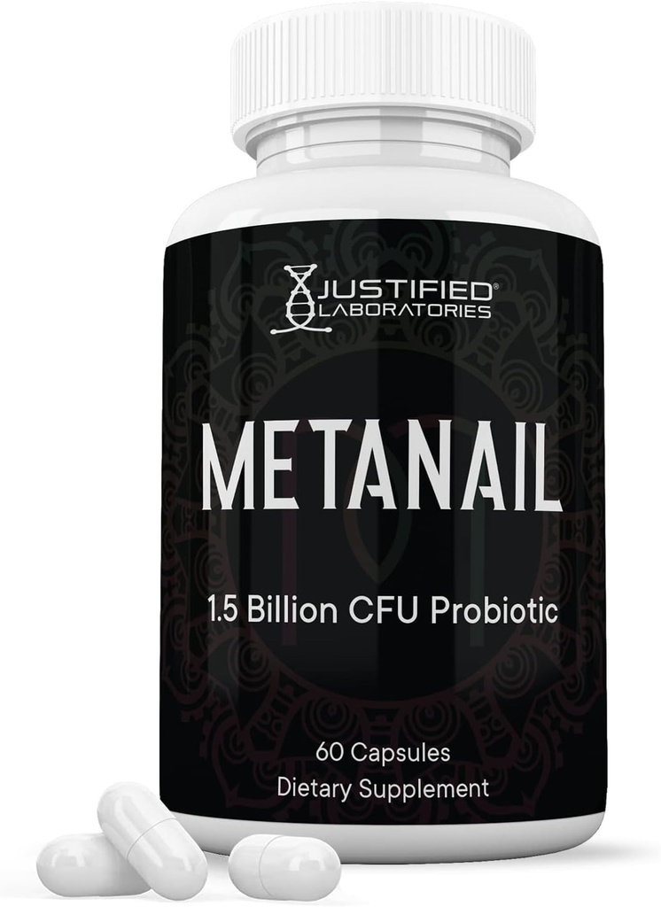 Justified Laboratories Metanail 1,5 miljard CFU Probiotic Nail Support 60 capsules