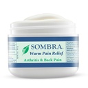 Sombra Warm Pain Relief Gel, Warm Relief for Arthritis and Chronic Pain Pre-Workout Muscle Rub Formule végétalienne sans parfums artificiels, colorants, AINS, cire, pétrole, alcool - 2oz Jar