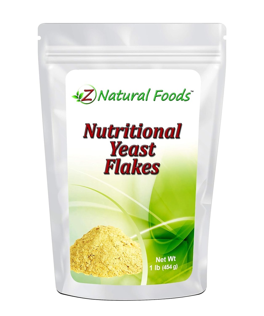 Premium Nutritional Gistvlokken - Versterkt met B Complex Vitaminen - Heerlijke Cheesy Smaak - Glutenvrij, Niet GGO, Veganistisch - Fiber Proteïne Bron Perfect voor plantaardige Vegetarische Dieten - 1 lb