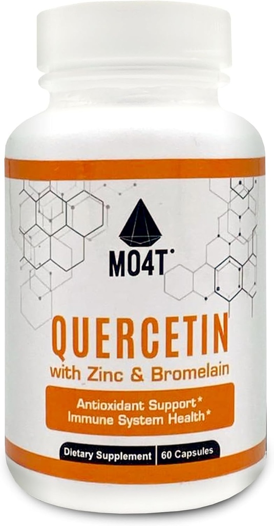 Quercetine & bromelaïne met zink - Antioxidant Support Immune System Health - Dieetsupplement - 60 capsules 1050 mg Krachtige formule
