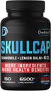 9in1 Skullcap Herb Supplement 5 maanden voor gezondheid te slapen, Mood & Immune - 6500mg Geconcentreerd met kamille, citroenbalsem, passiebloem, Ashwagandha & meer, Niet-GMO, Glutenvrije, 150 Vegan Capsules