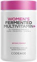 Multivitamines quotidiennes, 25+ vitamines et minéraux, fermentés, aliments entiers organiques, suppléments probiotiques - Vitamine A, B, C, D, E & K, Omega 3, Zinc – végétalien - 120 capsules