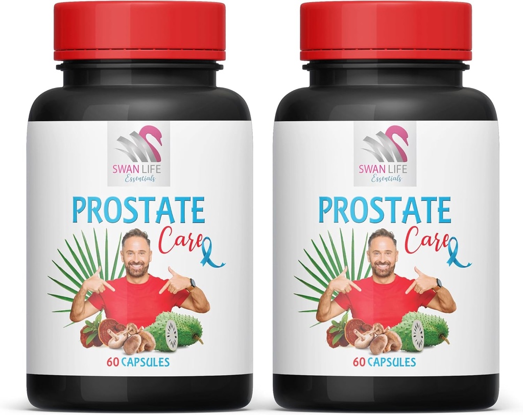 Saw Palmetto Supplement - Prostaat Ondersteuning PILS - Natuurlijke Ingrediënten, Saw Palmetto, Stinging Nettle Leaf, Maitake Mushroom, Reishi, Shiitake, Prostaat Ondersteuning Supplement voor mannen, 2 flessen 120 Caps