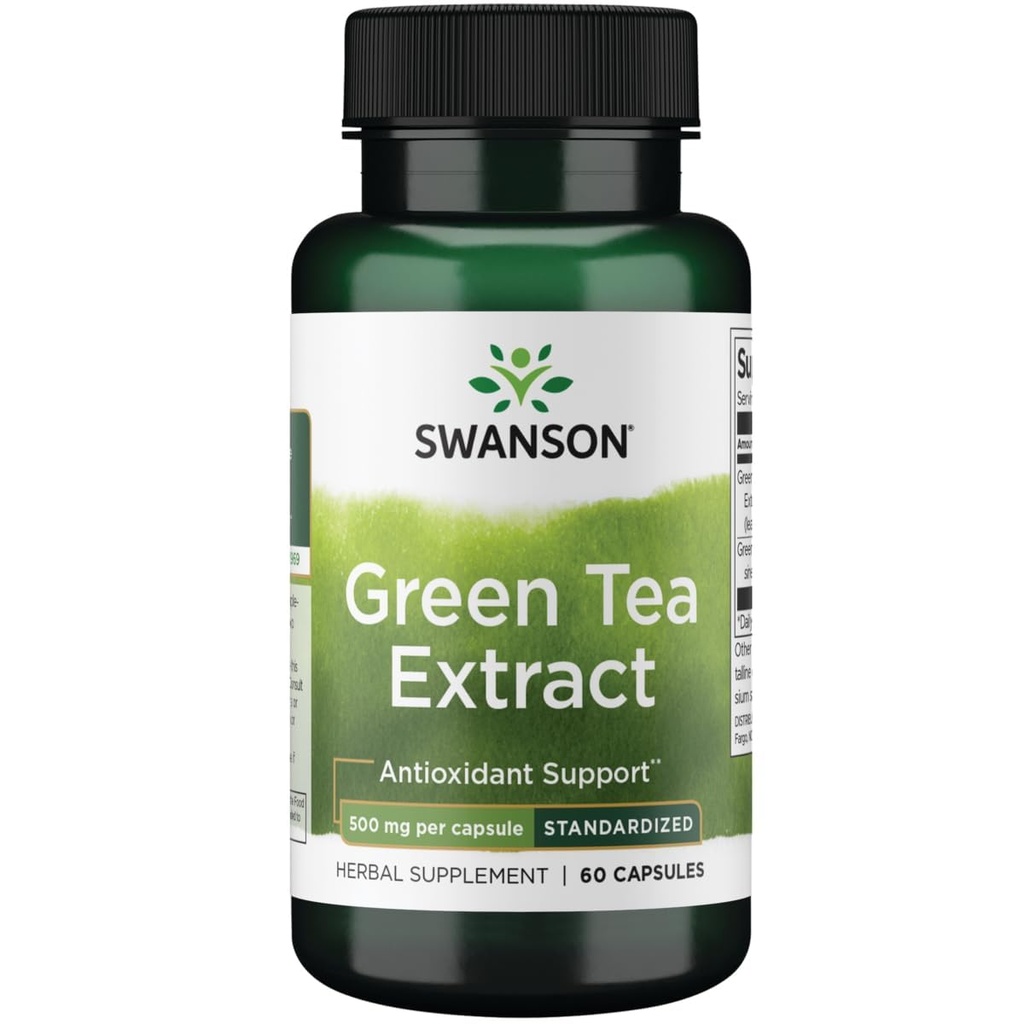 Swanson Green Tea Extract 500 Milligrammen 60 Capsules