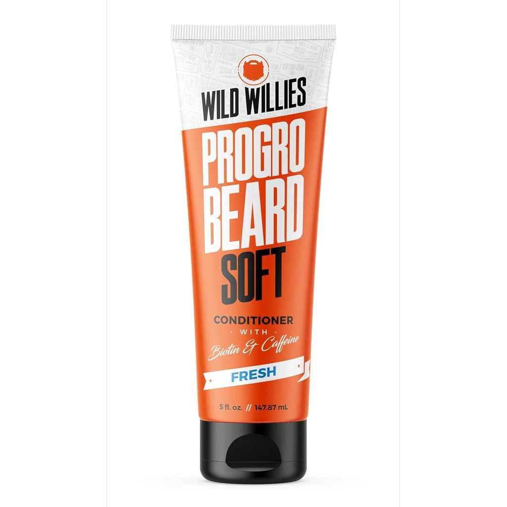 Wilde Willies Baard Conditioner voor mannen - met Biotin & Cafeïne voor zachte, gezonde groei - Made in USA - Nu groter tegen 5 oz Tube tegen dezelfde prijs - Grote Baard Softener voor mannen Coarse Haar