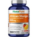 NusaPure African Mango, 500 mg, 180 Veg Capsules (Non-GMO, Vegan)