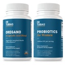 Dr Tobias Oregano et Caprylic Acid Blend and Probiotics for Women - Supports Gut, Immune, and Urinary Health, Non-OGM