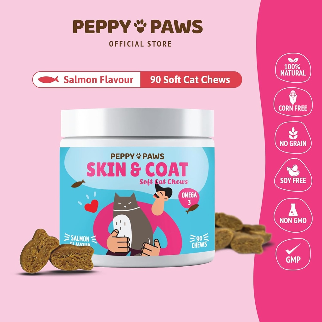Huid & Coat Kauwen voor katten - 90 Zachte Kauwen 