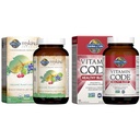 Garden of Life Organics Plant Calcium met Magnesium, Vitamine D3 & K2 MK7 Plus Vitamine Code gezond bloed met 28mg ijzer voor anemie Ondersteuning