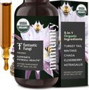 Fantastic Fungi Mushroom Extract Drops - Immunity Elixir with Turkey Tail Mushroom Extract, Maitake, Elderberries, Chaga & Astragalus - 5-in-1 Organic Immune Support Supplement, 30 Servings, 1 fl oz