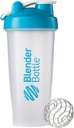 BlenderBottle Classic Loop Top Shaker Bottle, 28-Ounce, Clear/Aqua