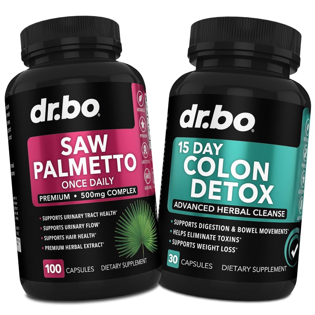 Zag Palmetto voor vrouwen Haarverlies & Colon Cleanser - DHT Blocker voor vrouwen Groei & 15 Dag Colon reinigen Intestinale Detox Pillen - Pure Saw Palmetto Haarverlies Supplement Bowel Movement Capsules