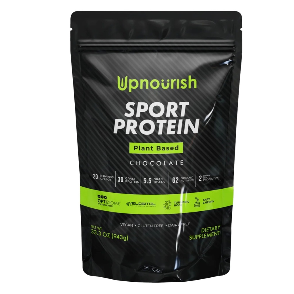 Vegan Sport Protéines en poudre Chocolat 20 portions – 30g Protéines à base de plantes, VELOSITOL, BCAAs, Verts et fruits biologiques, Probiotiques, Tart Cherry pour la récupération après entraînement, Inform Sports certifiés Keto