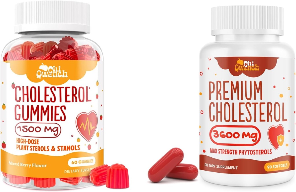Complexe de cholestérol 14-en-1 Softgels et Gommies de cholestérol riche Stérol pour un soutien complet