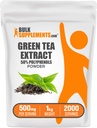 BulkSupplements.comgreen Thee Extract Poeder - 50% Polyfenolen Supplement, EGCG Supplementen - Glutenvrij, 500mg per portie, 1kg (2,2 lbs) (verpakking van 1)
