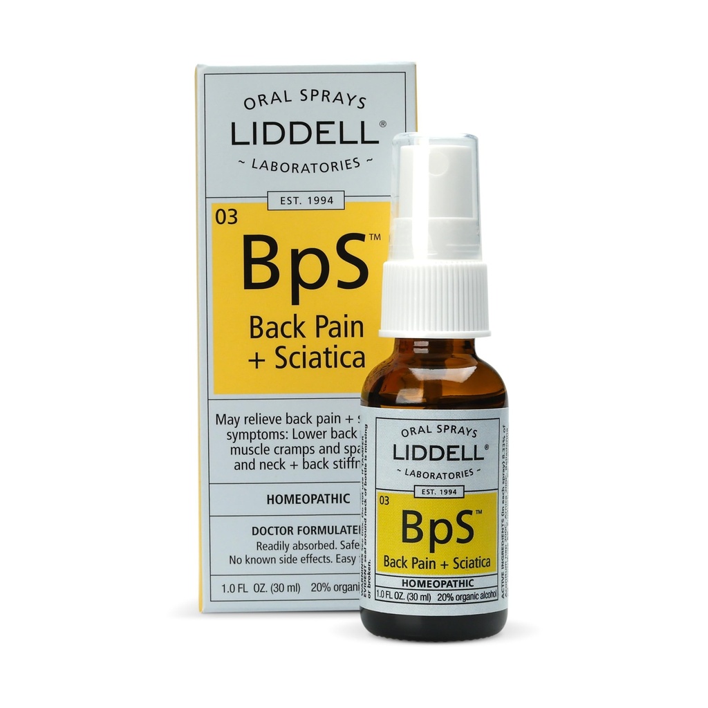 Liddell Homeopathische Rugpijn Spray, 1 Ounce