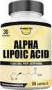 Alpha Lipoïne Acid Capsules 1300mg per portie - 30 porties per fles - Antioxidant Ondersteuning voor de algehele gezondheid