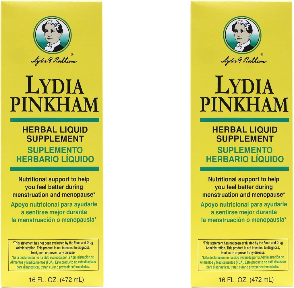 2-PAK Lydia Pinkham Voedingsondersteuning Vloeistof 16oz flessen