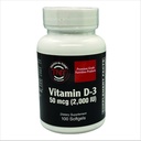 TOUGH-N-TONE Premium Graad Vitamine D-3, 2.000 IE (cholecalciferol), een zeer biologisch beschikbare vorm van vitamine D, in een gemakkelijk te slikken zachte gel.