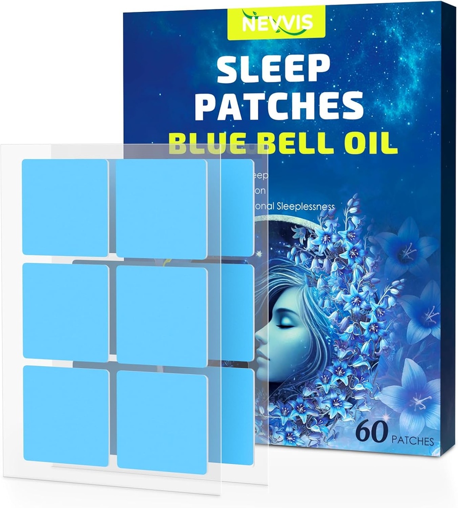 Slaap Patches, 60 Blue Bell Slaap Patches voor volwassenen Extra sterkte, natuurlijke plant Ingrediënten van slaap Patch, huidvriendelijk & Last All Night