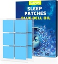 Sleep Patches, 60 Blue Bell Sleep Patches pour adultes Extra Strength, ingrédients naturels de la plante de sleep Patch, ami de la peau et de la dernière nuit