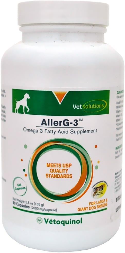 Vetochinol Care Triglyceride Omega Supplement for Large Giant Rass (60 capsules)