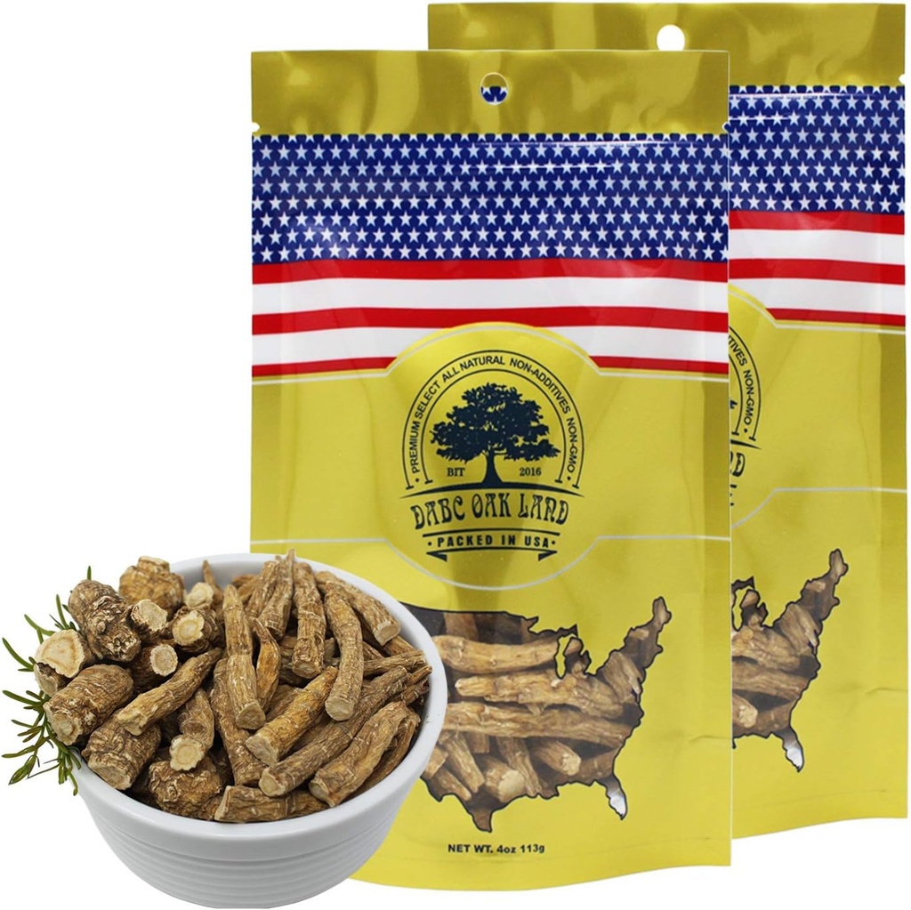 American Ginseng Slices uit Wisconsin (Sliced Ginseng Root Wisconsin Grown! De meeste mensen gebruiken het om Ginseng thee te maken! Goed voor Gezondheid! (American Ginsengs Large Branch, 2 Packs van 8 Ounces)