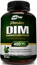 NutriFlair DIM Supplement 400 mg met Bioperine, 120 capsules - Diindolylmethaan - Estrogeen Metabolisme Support & Hormone Balance, Menopauze, PCOS, Acne en Huidverzorging voor mannen en vrouwen - Vergelijk met 300 mg