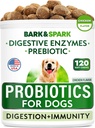 BARK&SPARK Hondenprobiotica Kauwen - Gas, diarree, Allergieën - Enzymen + Prebiotica - Kauwbare vezels - Digestie, Immuniteit - USA Made - 90 Ct - Kip