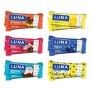LUNA Bar - Variety Pack - 6 Smaken - Snack Bars - Non-GMO - Glutenvrije eiwitrepen - Gemaakt met biologische Haver (12 Pack)