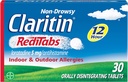 Claritine RediTabs 12 uur Allergie Geneeskunde, Niet-Drowsy Prescription Sterkte Allergie Relief, Loratadine Antihistamine Tablets, 30 telling, Verpakking van 2