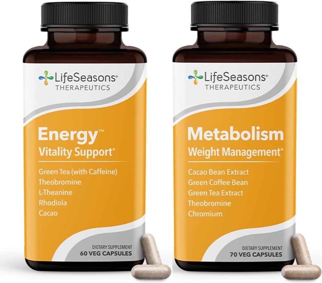 Métabolisme Contrôle du poids et supplément d'énergie - Suppresseur d'appétit naturel - Curbes Cravates - Thé vert, Haricot de café, Chromium, Cacao et Théobrome - 130 Capsules