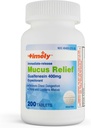 LABS TEMPORAIRE, INC. Guaifenesin 400mg 200 comprimés - Libération immédiate Mucus Phlegm Relief - Expectorant pour l'enlèvement du mucus, la congestion thoracique, la grippe, les rhumes, les allergies
