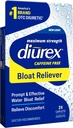 Diurex Cafeïnevrije Bloat Relief, Maximale sterkte, Verlichting Water Bloat Ongemak, Tot 6 Uur van Relief, 24 Tel.