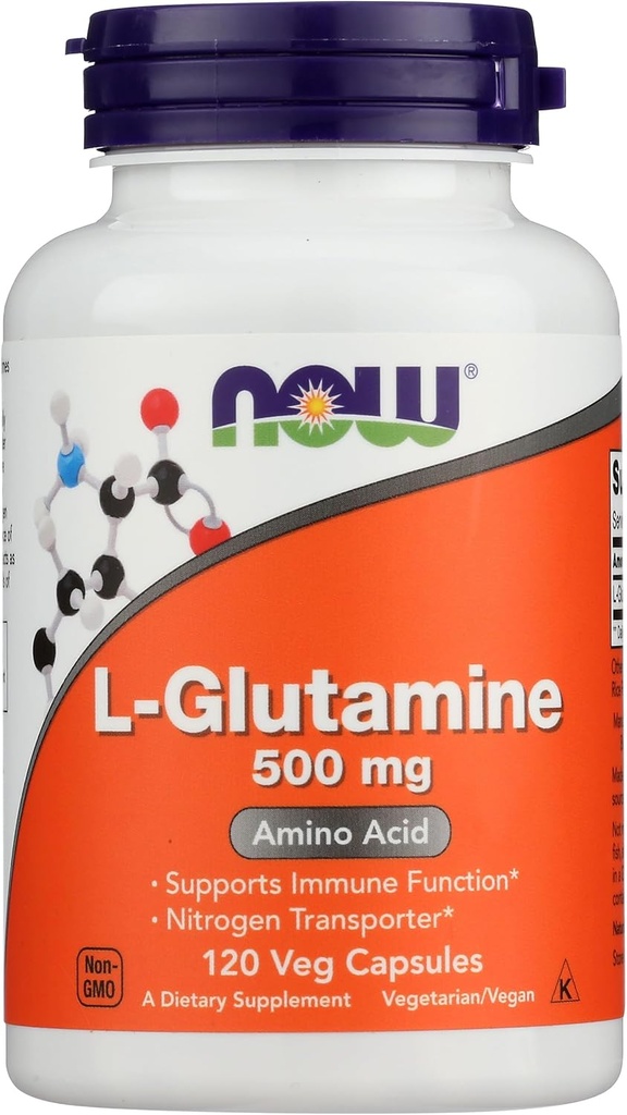 Nu Foods Glutamine 500 mg Capsules, 120 CT