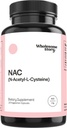 Histoire complète Supplément NAC Acetyl Cysteine 600 mg de NAC Soutien au foie, au poumon et à la fertilité 120 Capsules