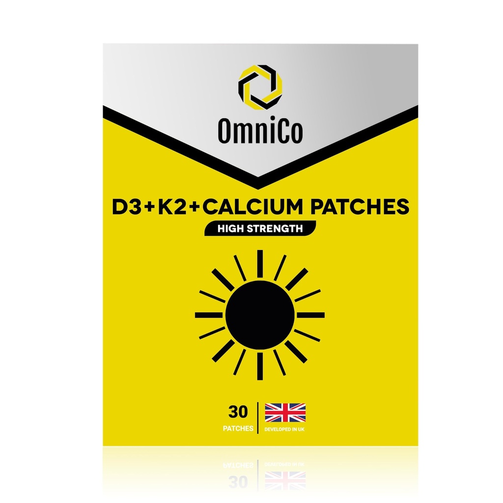 OmniCo - D3 + K2 + Calcium Patches 30 Pack