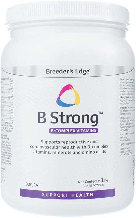 B-complex vitaminesupplement voor honden en katten, ondersteunt reproductieve gezondheid, bevordert normale hittecycli, en helpt bij het behoud van energie, 1 kg