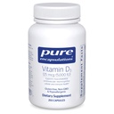 Pure Encapsulations Vitamine D3 125 mcg (5.000 IE) - Supplement voor ondersteuning bot, gewrichts-, borst-, hart-, colon- en immuungezondheid* - met vitamine D - 250 capsules