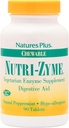 NaturesPlus Nutri Zyme - 90 Kauwtabletten, Pepermuntsmaak - Vegetarisch Enzyme Supplement met Bromelain & Papain, Natuurlijke Digestieve Hulp - Glutenvrij - 45 porties