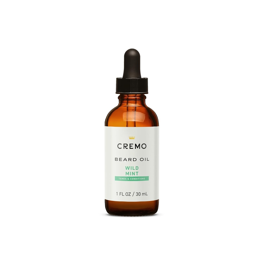 Cremo Beard Oil, Revitaliserende Wild Mint, 1 fl oz - Herstel natuurlijke vocht en zacht uw baard om te helpen verlichten baard jeuk