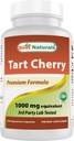 Best Naturals Tart Cherry Extract 1000 mg (Non-GMO) Veggie Capsules - bevordert gezonde Uric zuur niveaus binnen normale bereik, gezonde gezamenlijke functie & bevordert gezonde slaapcyclus, 120 Tel.